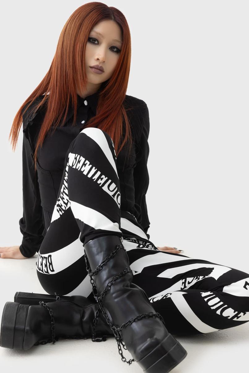 Women Leggings | Killstar Vertigo Spiral Leggings