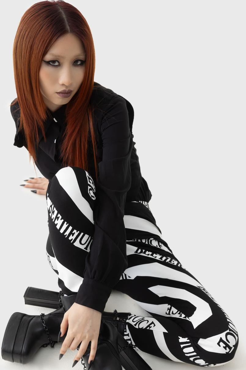 Women Leggings | Killstar Vertigo Spiral Leggings