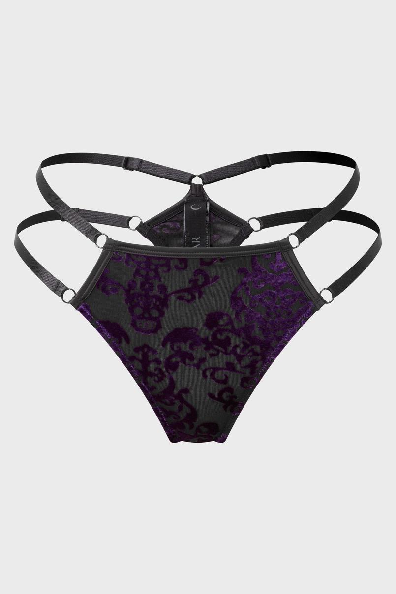 Women Lingerie | Killstar Fang Burnout Velvet Panty