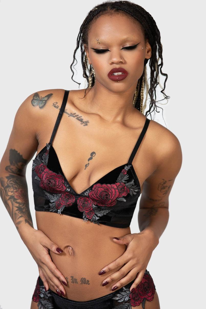 Women Lingerie | Killstar Pandora's Roses Bra