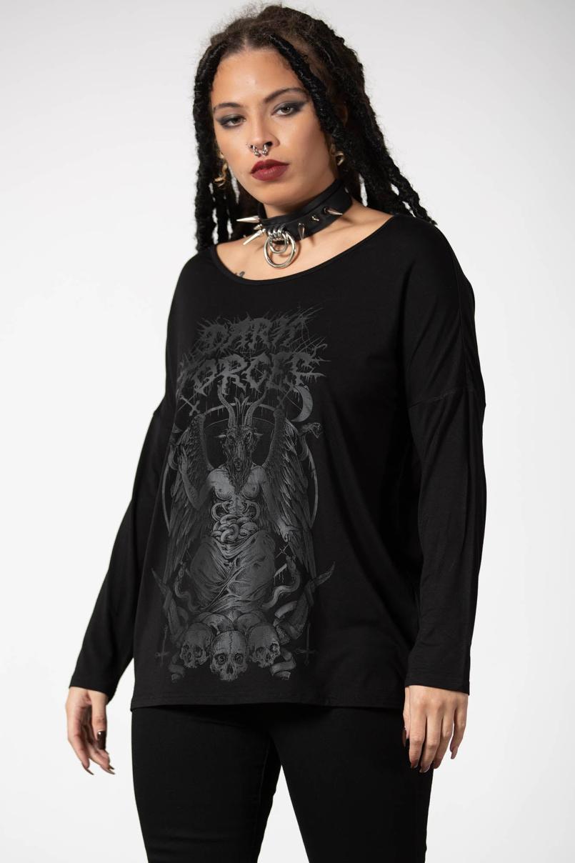 Women Long Sleeves | Killstar Dark Forces Boatneck Top
