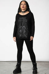Women Long Sleeves | Killstar Dark Forces Boatneck Top
