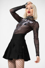 Women Long Sleeves | Killstar Darkness Inside Mesh Top