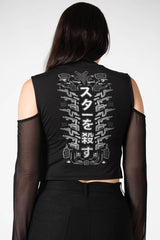 Women Long Sleeves | Killstar Devil's Voice Cold Shoulder Top