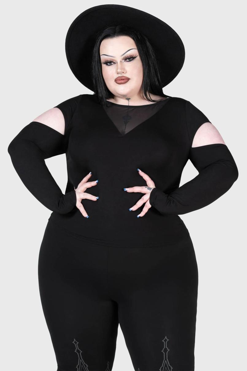 Women Long Sleeves | Killstar Devote Thee Top