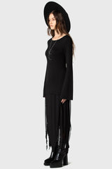 Women Long Sleeves | Killstar Echoed Darkness Tunic Top