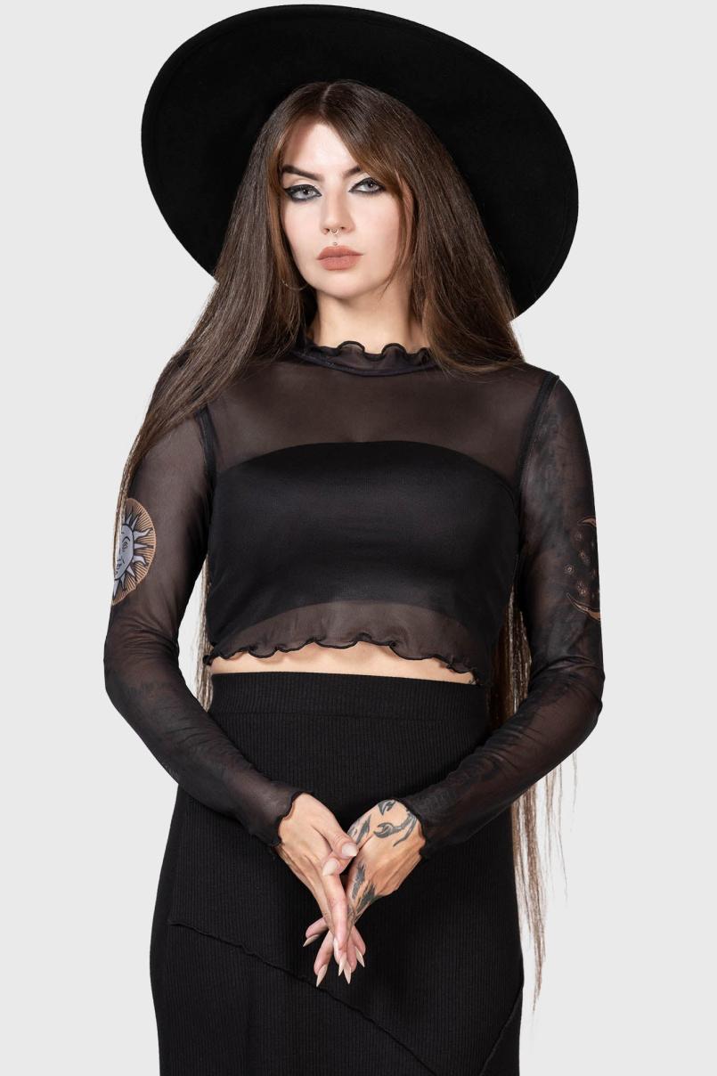 Women Long Sleeves | Killstar Evil Sun Top