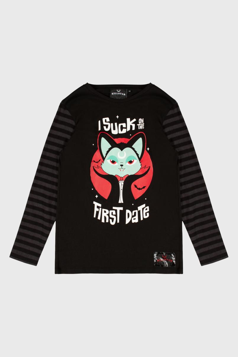 Women Long Sleeves | Killstar Purrrfect Pairing Stripe Sleeve Top