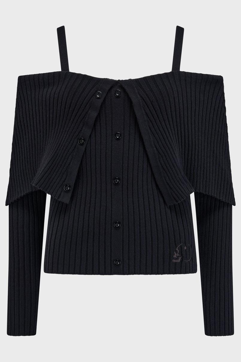 Women Long Sleeves | Killstar Shadow Empress Knit Top