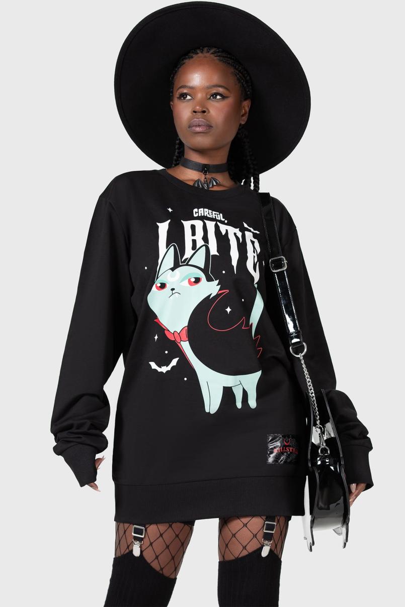Women Loungewear | Killstar Cat Spat Sweatshirt