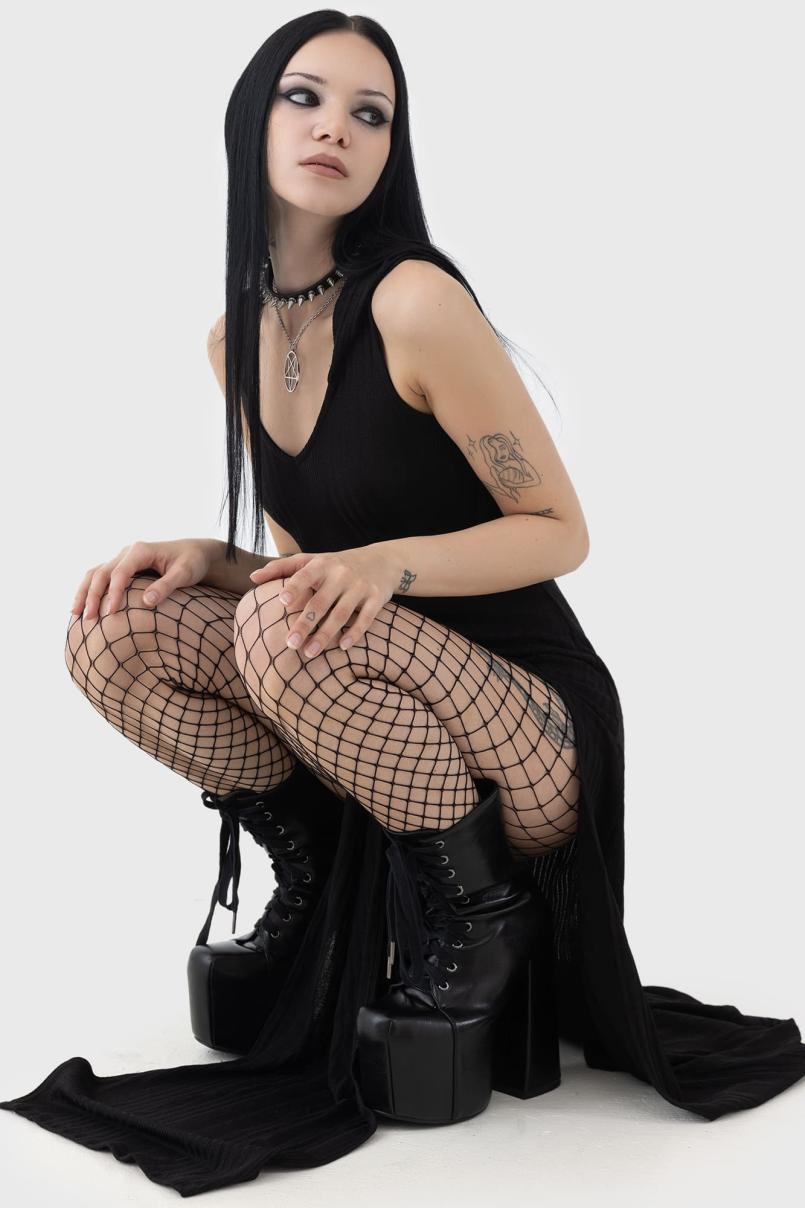 Women Maxi | Killstar Hexin Hooded Dress