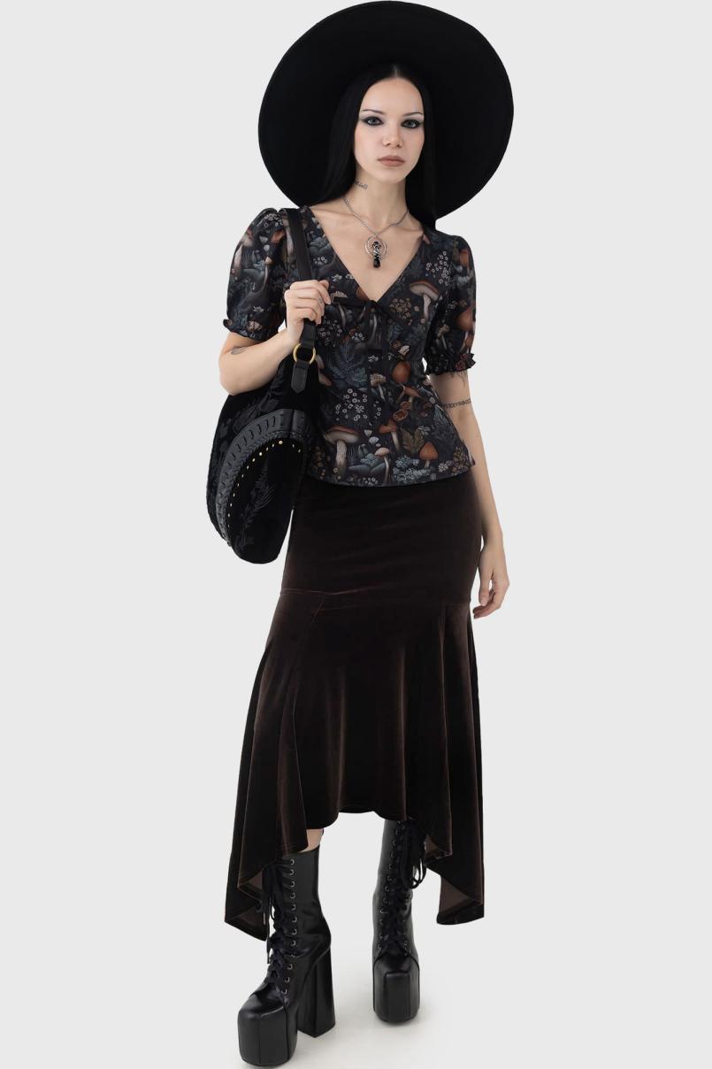 Women Maxi Skirts | Killstar Gatalea Skirt