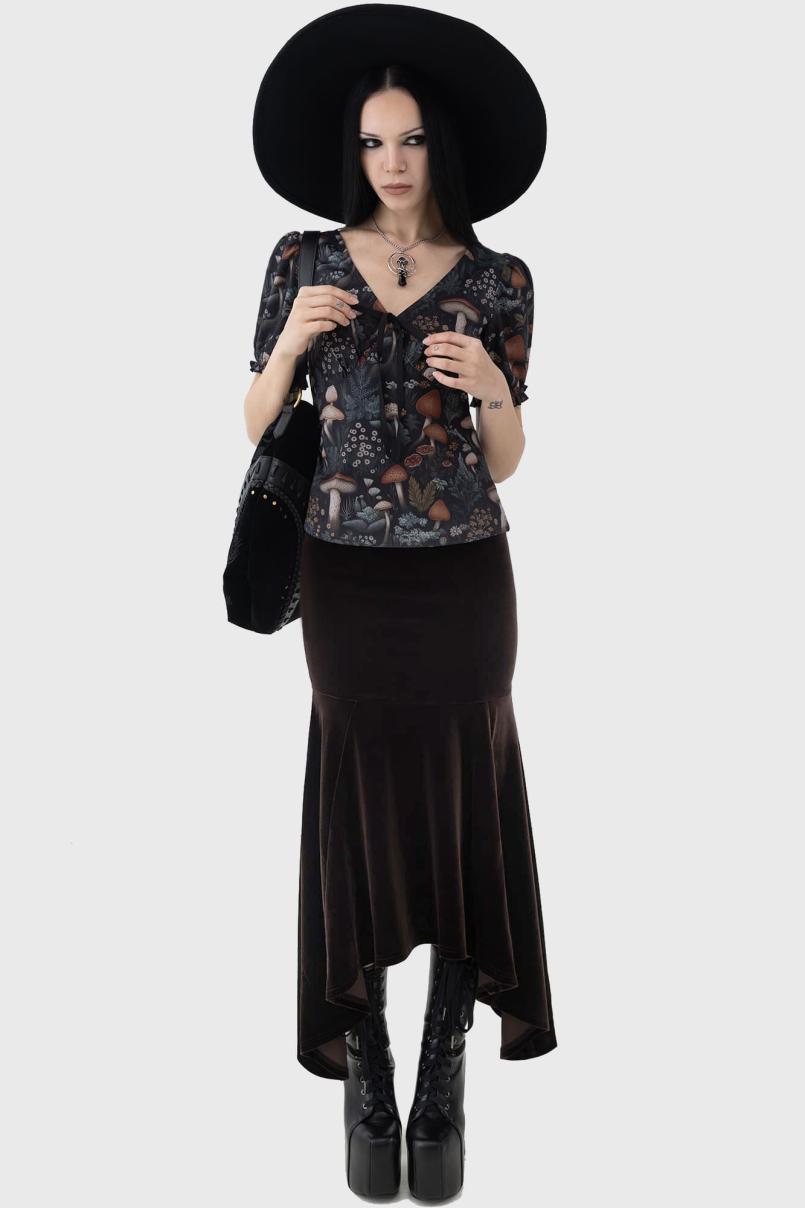 Women Maxi Skirts | Killstar Gatalea Skirt