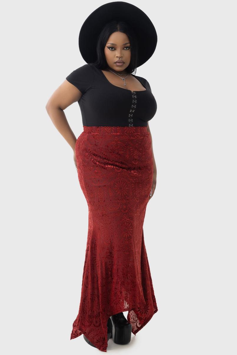 Women Maxi Skirts | Killstar Lepidoptera Maxi Skirt