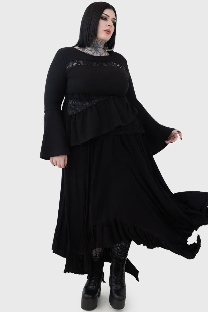 Women Maxi Skirts | Killstar Quiet Despair Skirt