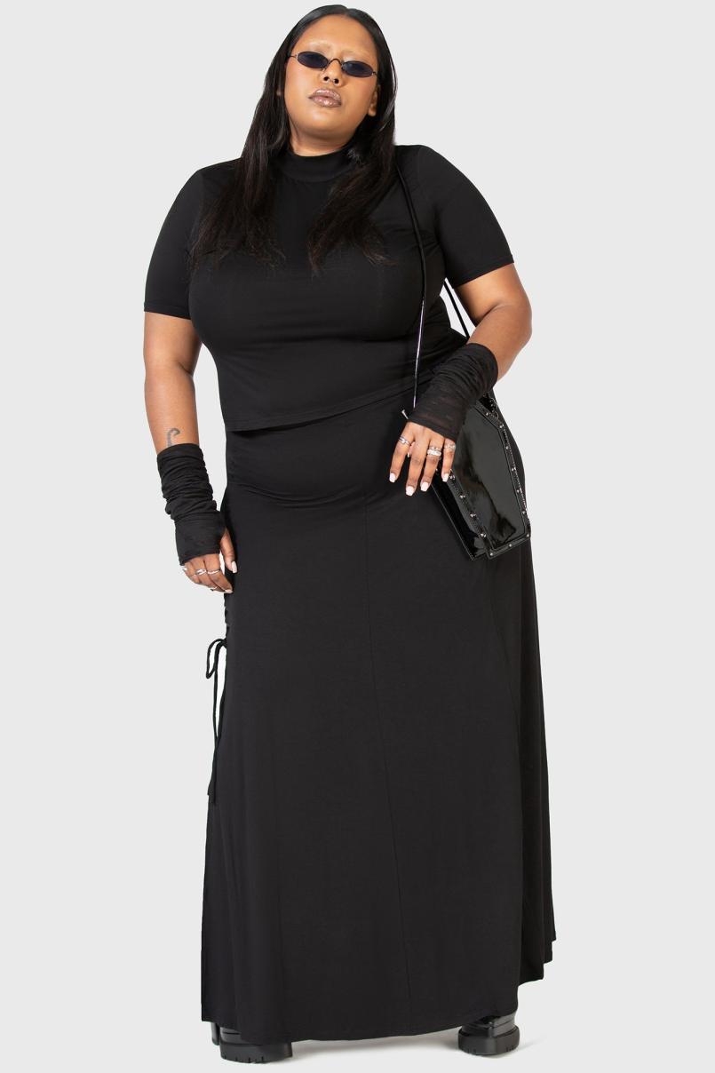 Women Maxi Skirts | Killstar Secretly Weep Maxi Skirt