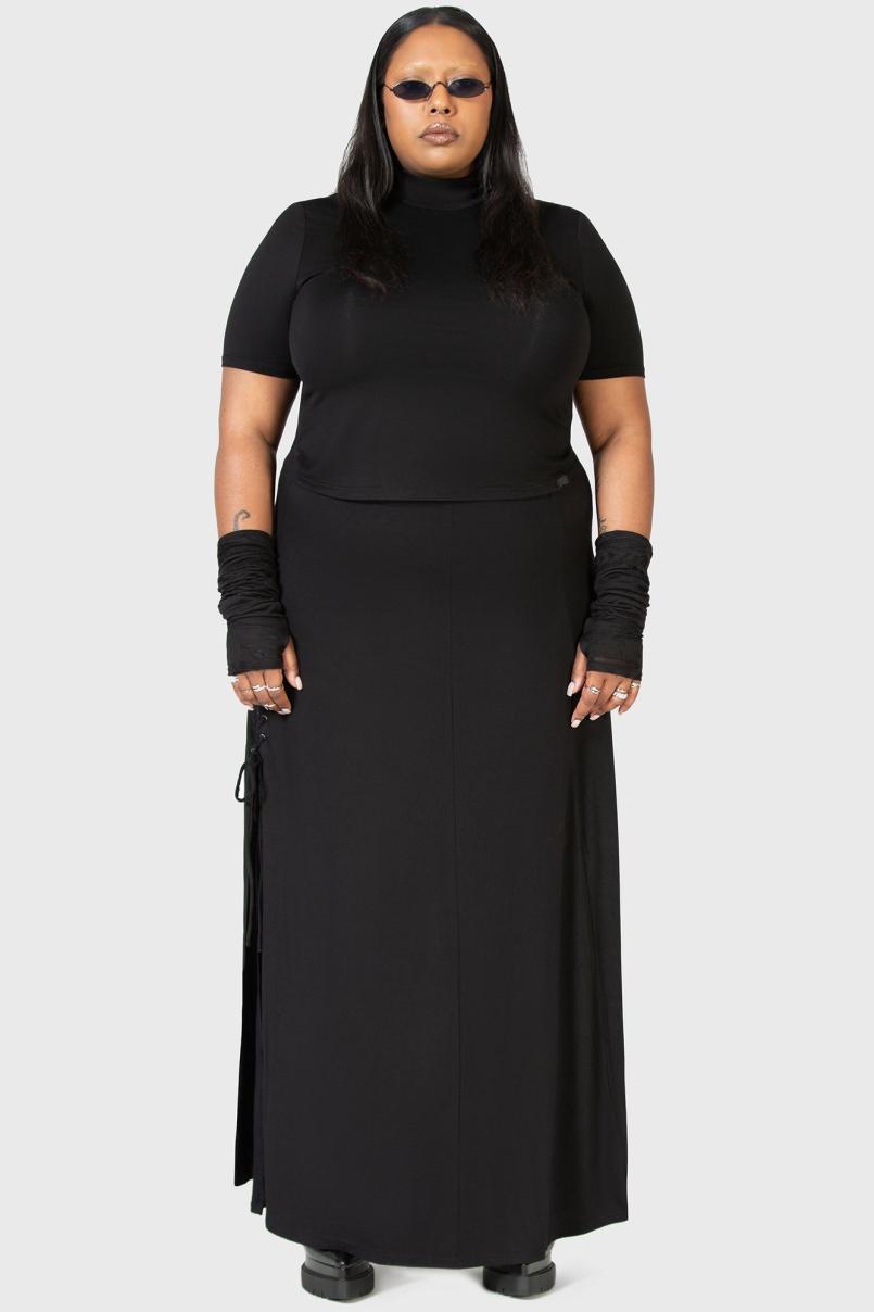 Women Maxi Skirts | Killstar Secretly Weep Maxi Skirt