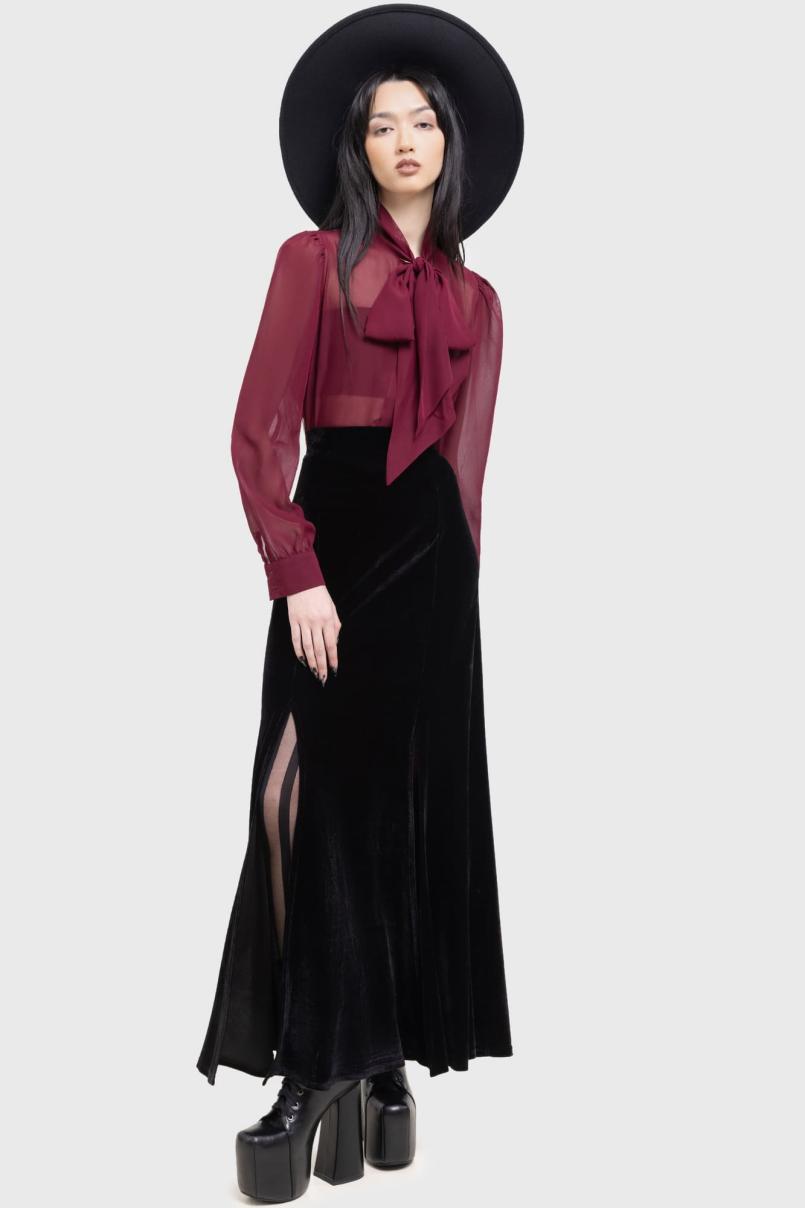 Women Maxi Skirts | Killstar Void Viper Skirt