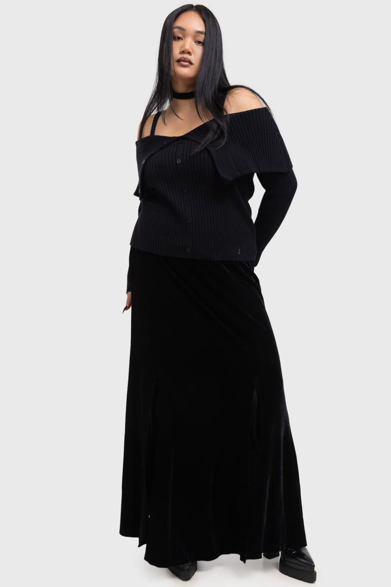 Women Maxi Skirts | Killstar Void Viper Skirt