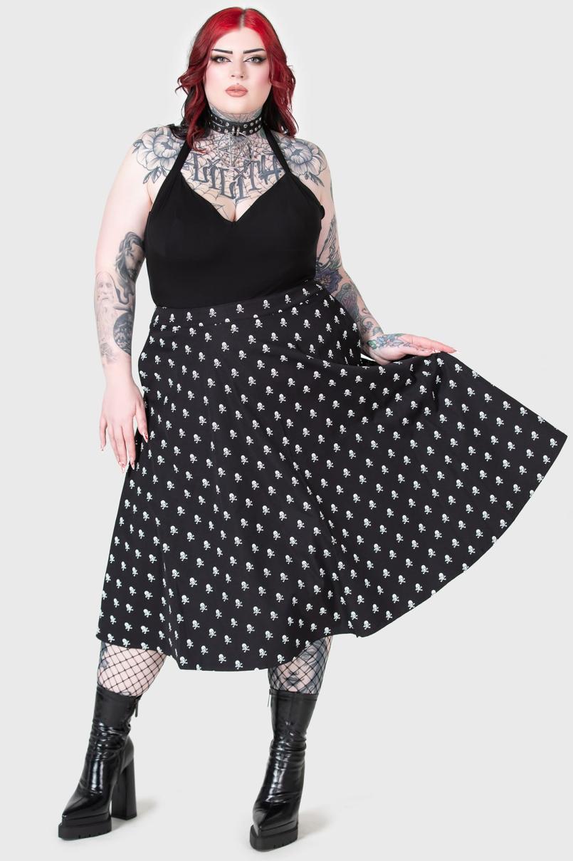 Women Midi Skirts | Killstar Lay Dead Midi Skirt