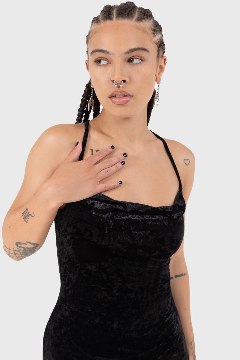 Women Mini | Killstar Burnt Obsidian Lounge Dress