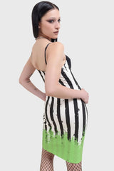 Women Mini | Killstar Distressed Stripe Bodycon Dress