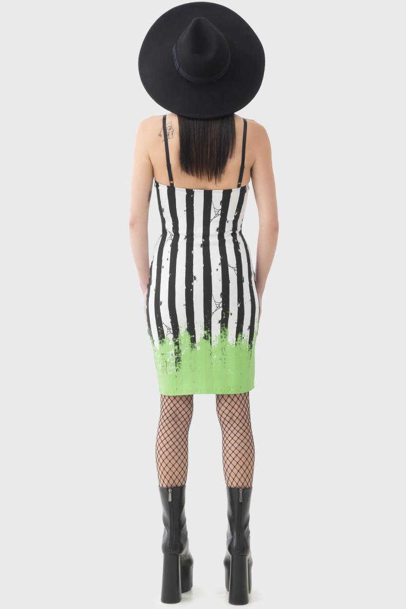 Women Mini | Killstar Distressed Stripe Bodycon Dress