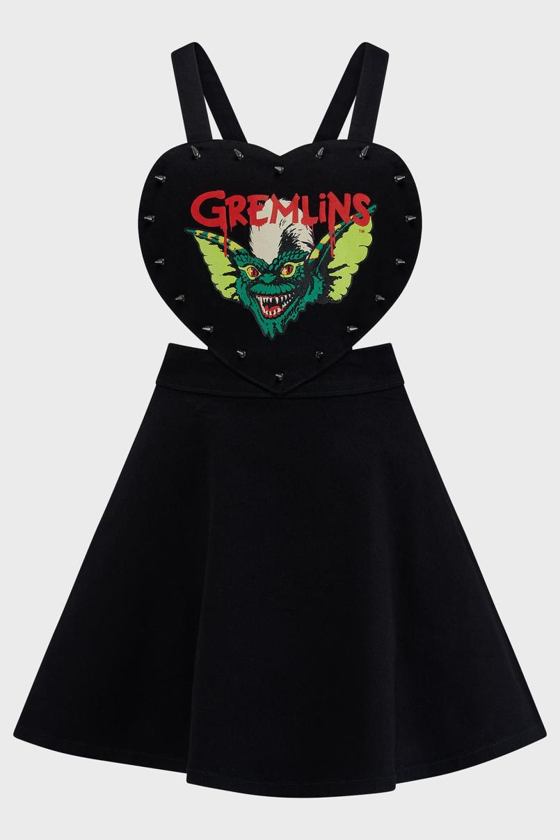 Women Mini | Killstar Gremlin Stripe Pinafore Dress