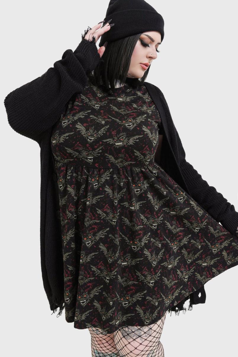 Women Mini | Killstar Gremlins After Midnight Skater Dress