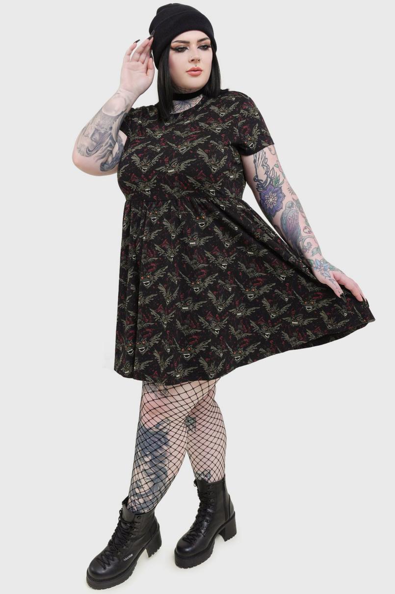 Women Mini | Killstar Gremlins After Midnight Skater Dress