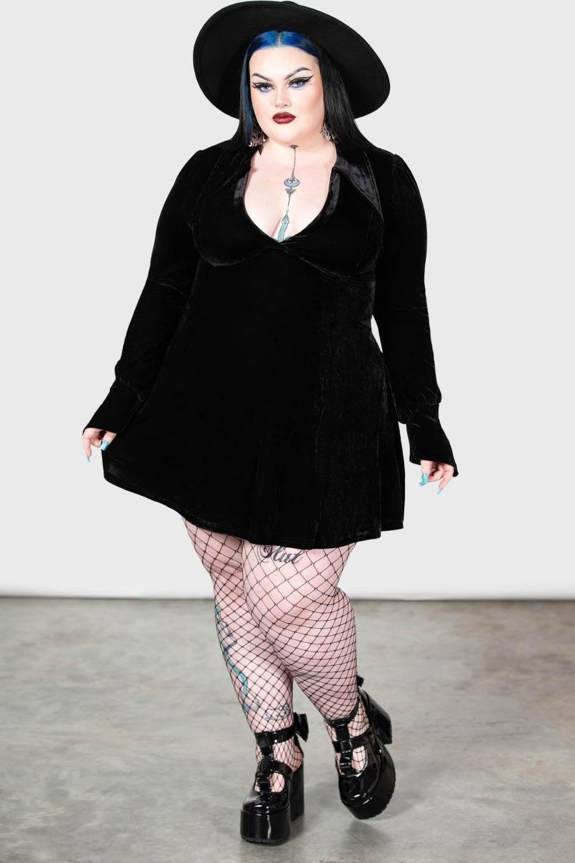 Women Mini | Killstar Hecate Velvet Plunge Dress
