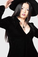 Women Mini | Killstar Hecate Velvet Plunge Dress