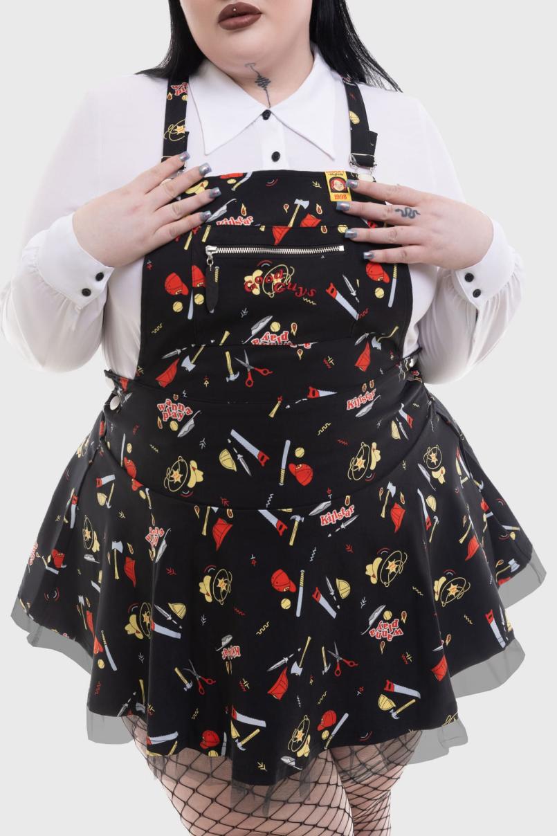 Women Mini | Killstar It's Time To Play Pinafore Dress