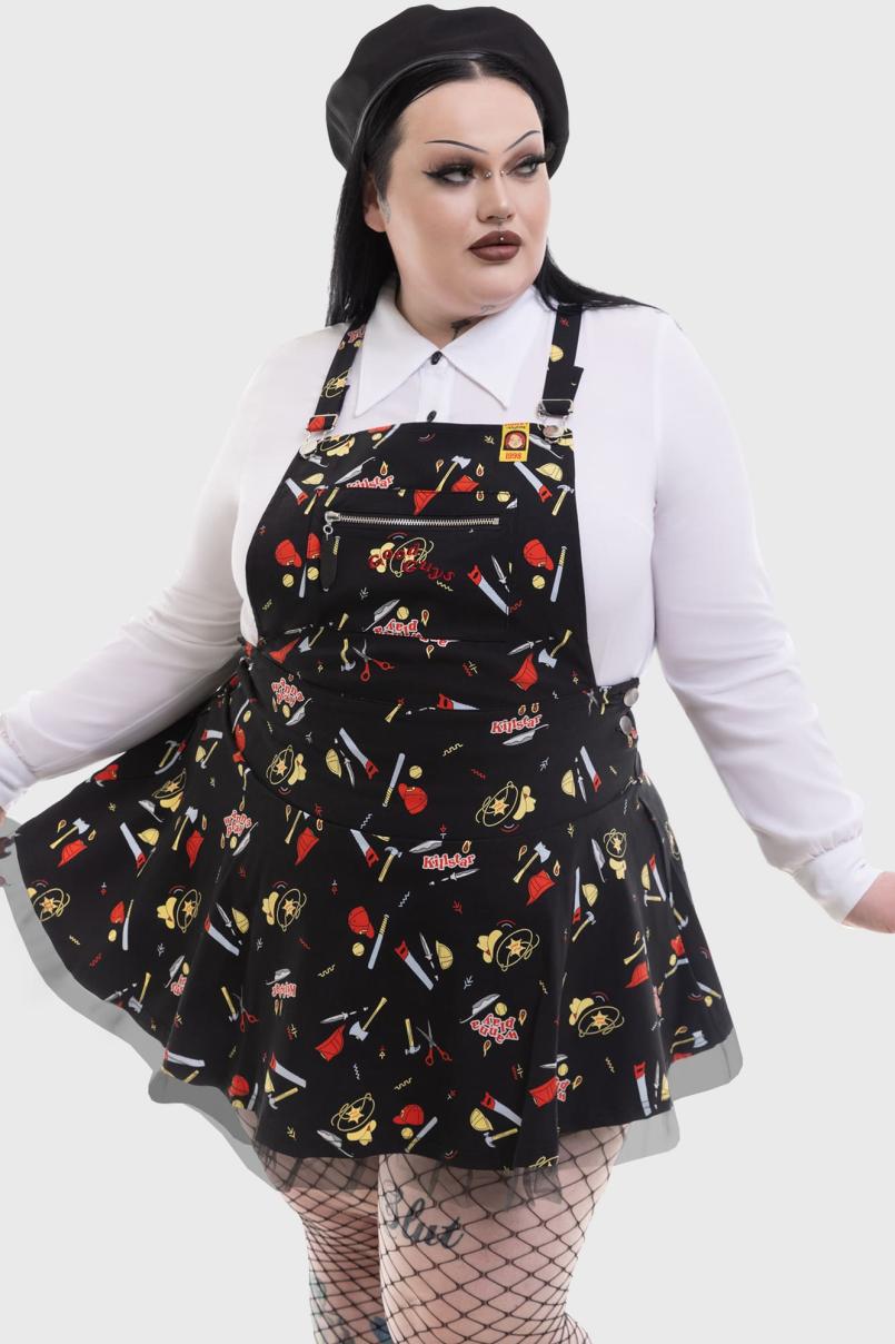 Women Mini | Killstar It's Time To Play Pinafore Dress