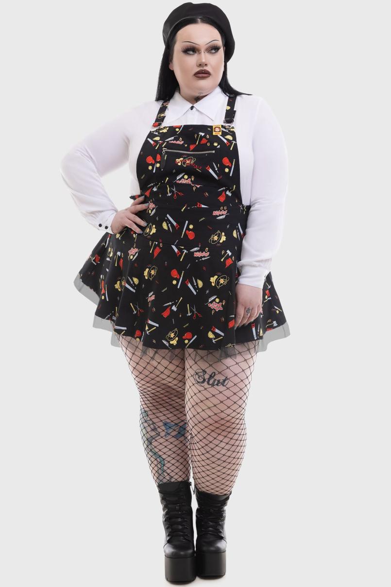 Women Mini | Killstar It's Time To Play Pinafore Dress