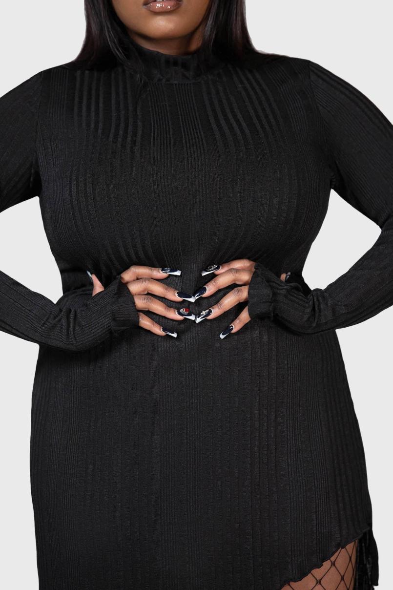 Women Mini | Killstar Stone Heart Asymmetric Dress