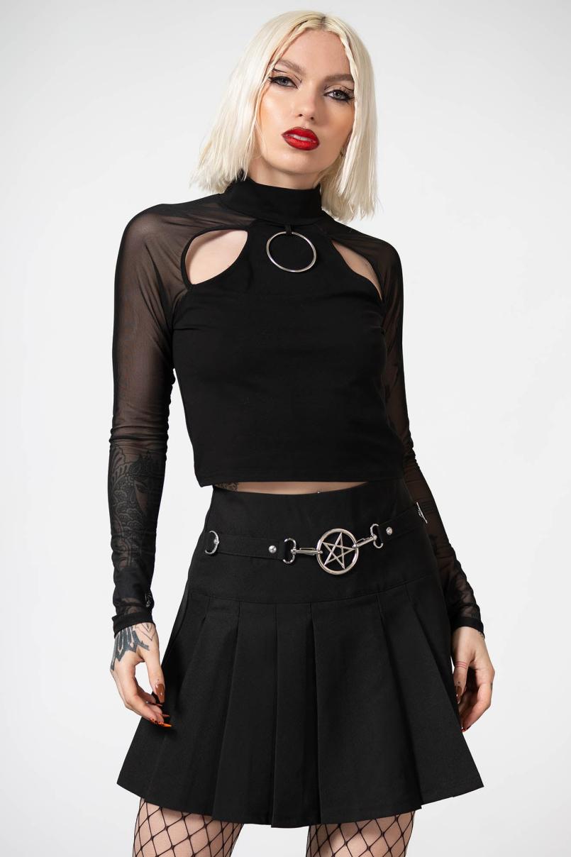 Women Mini Skirts | Killstar Scary Pleated Skirt