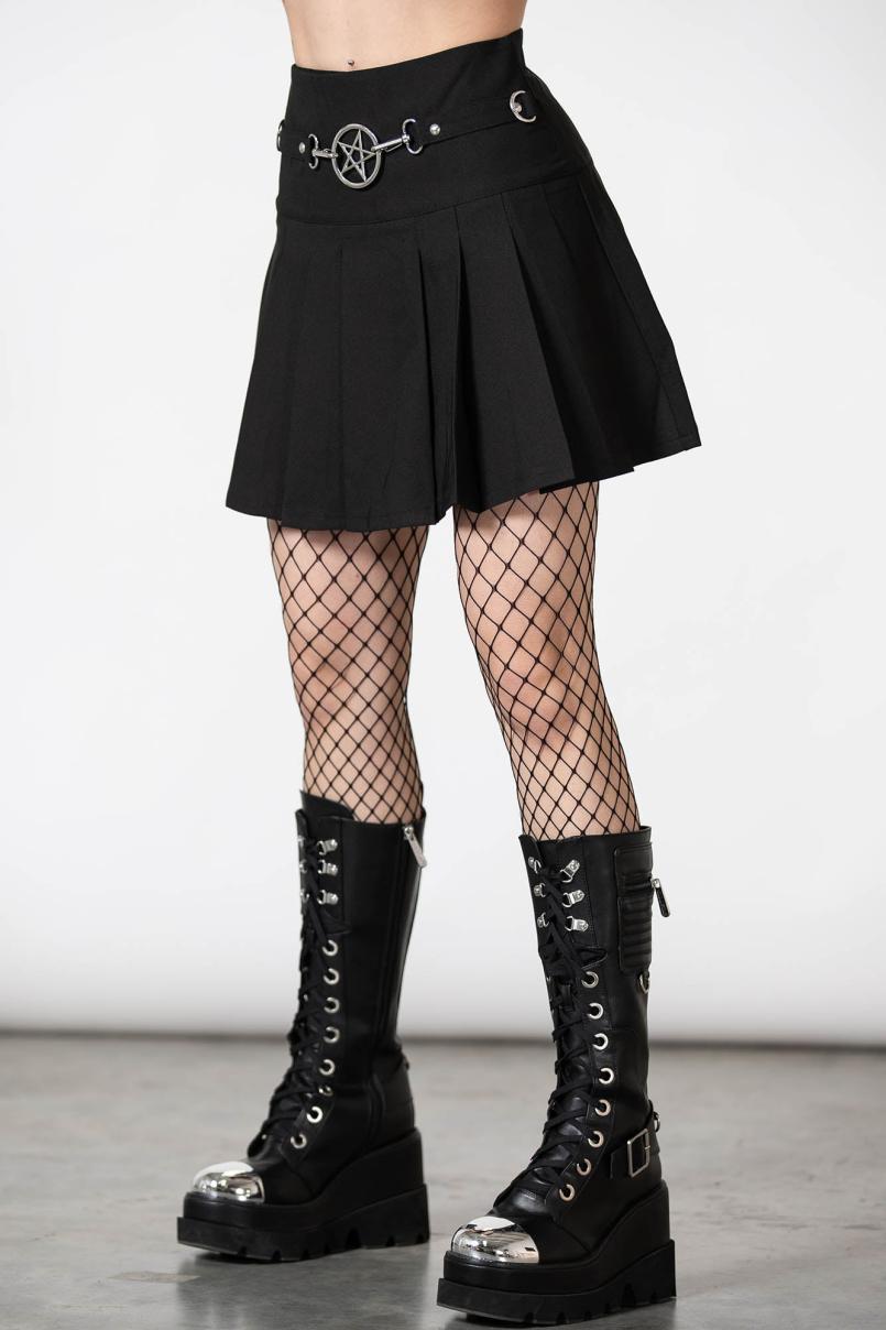 Women Mini Skirts | Killstar Scary Pleated Skirt
