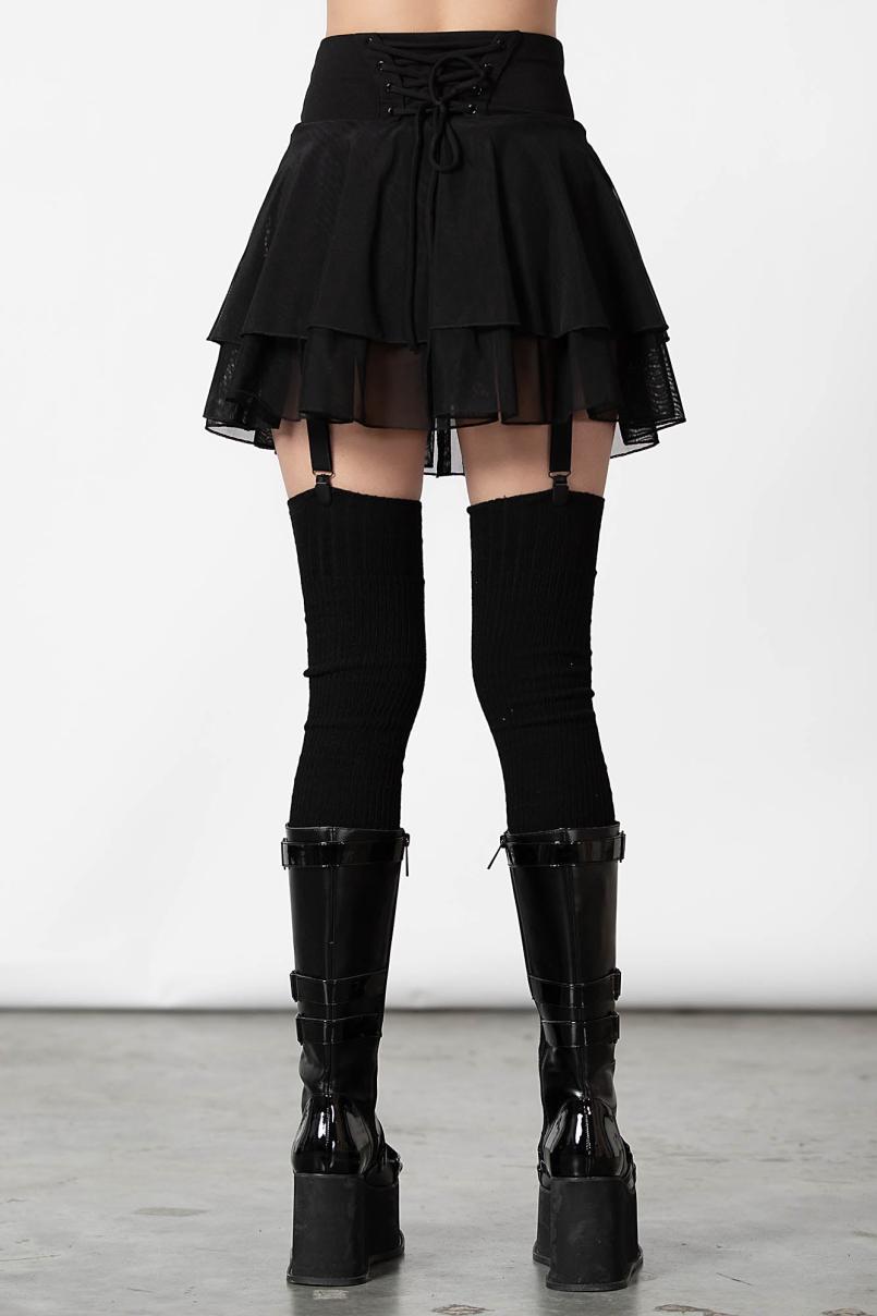 Women Mini Skirts | Killstar Yasumi Mesh Skirt