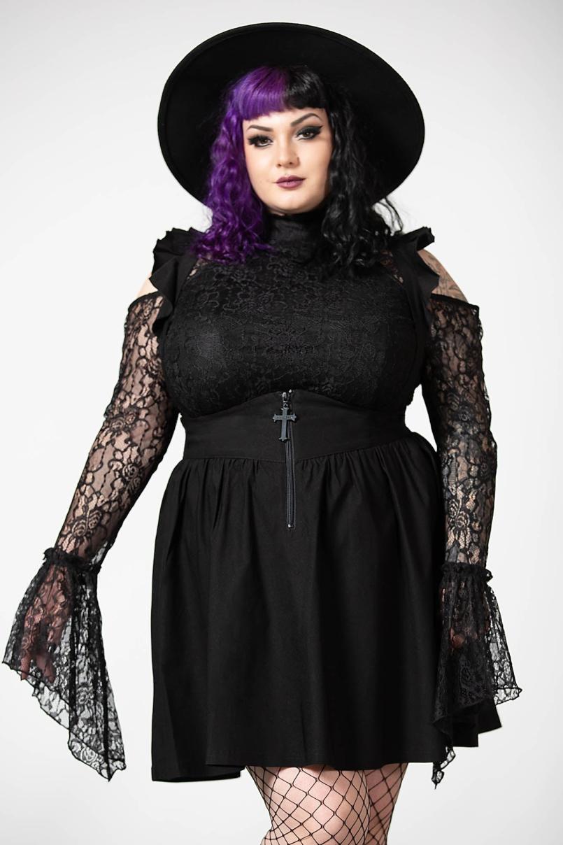 Women Mini Skirts | Killstar Yuna Suspender Skirt