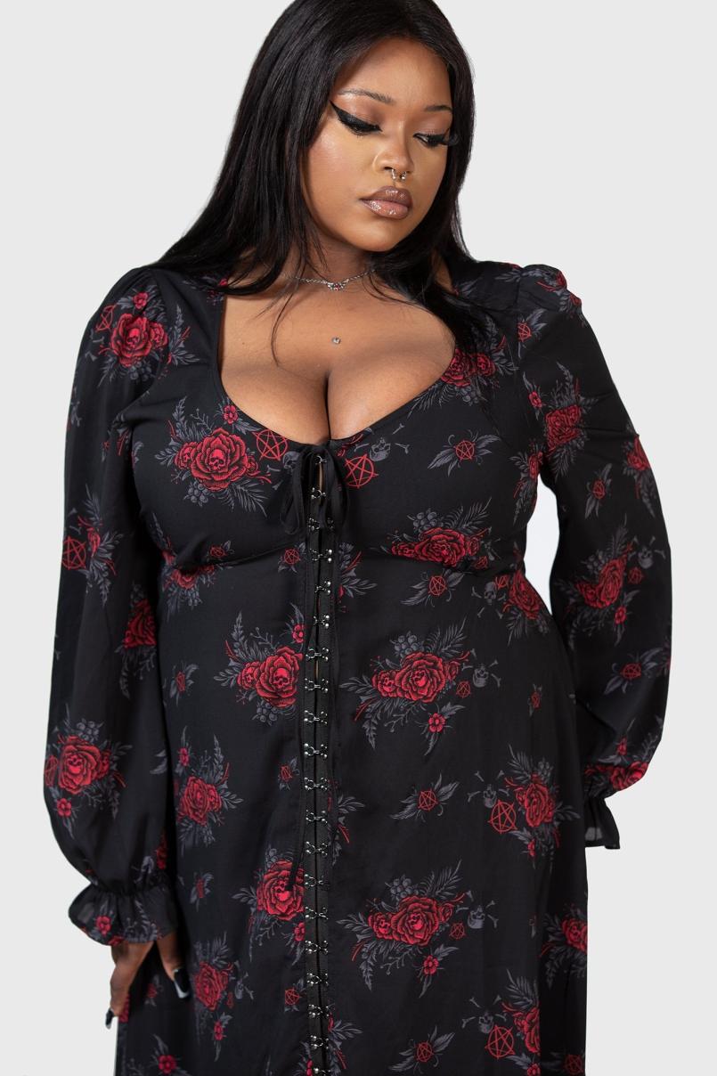 Women Shirt | Killstar Hail Pandora Maxi Dress