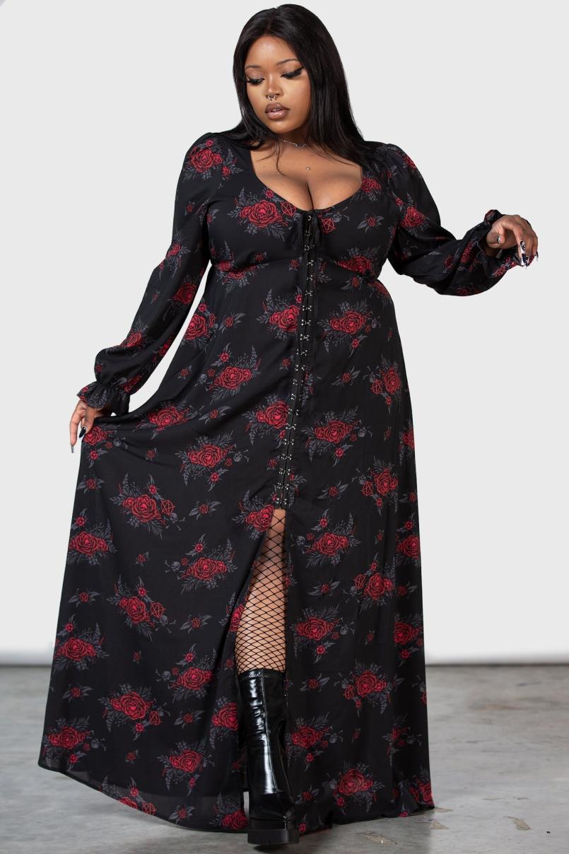 Women Shirt | Killstar Hail Pandora Maxi Dress