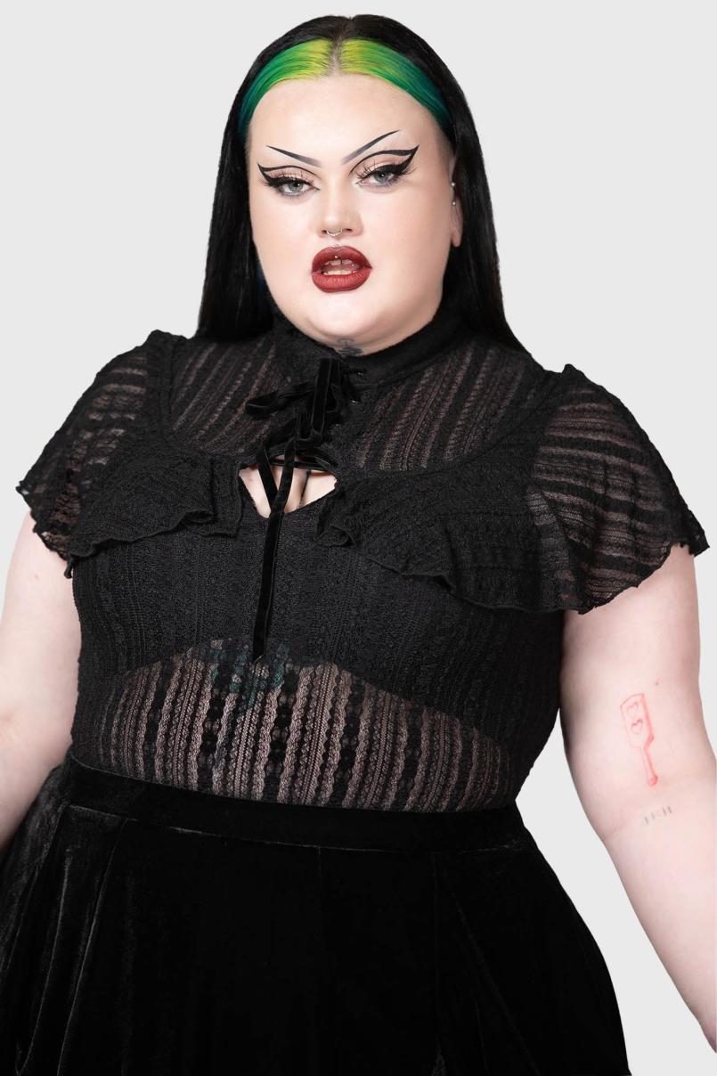 Women Shirts &amp; Blouses | Killstar Atala's Night Lace Top
