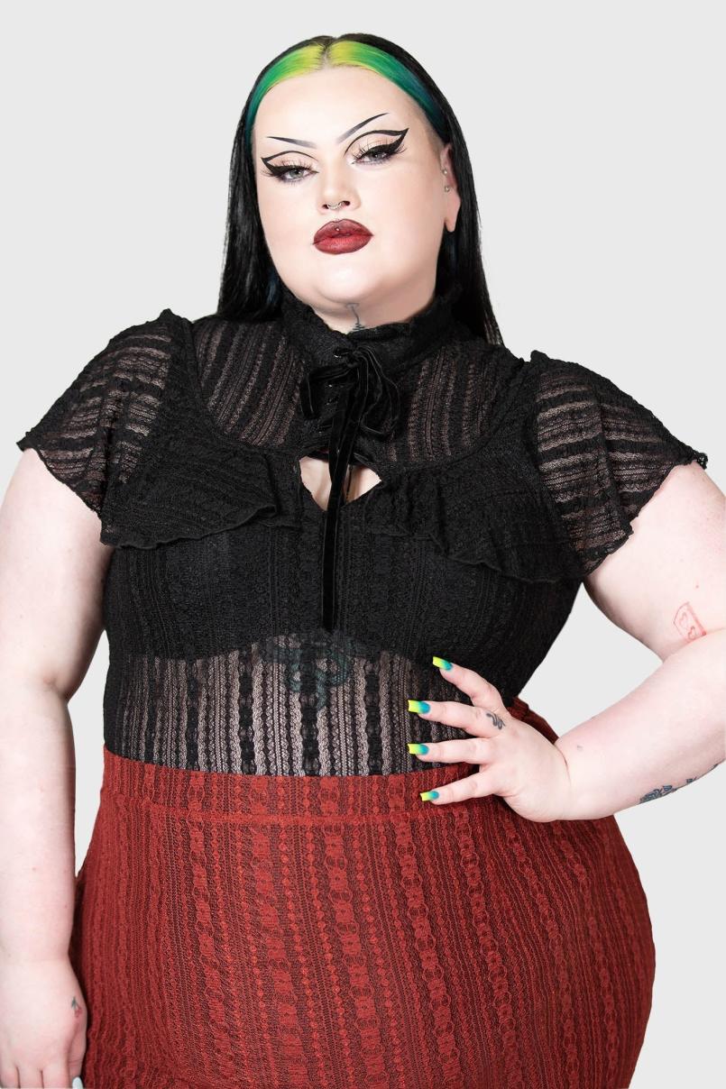 Women Shirts &amp; Blouses | Killstar Atala's Night Lace Top