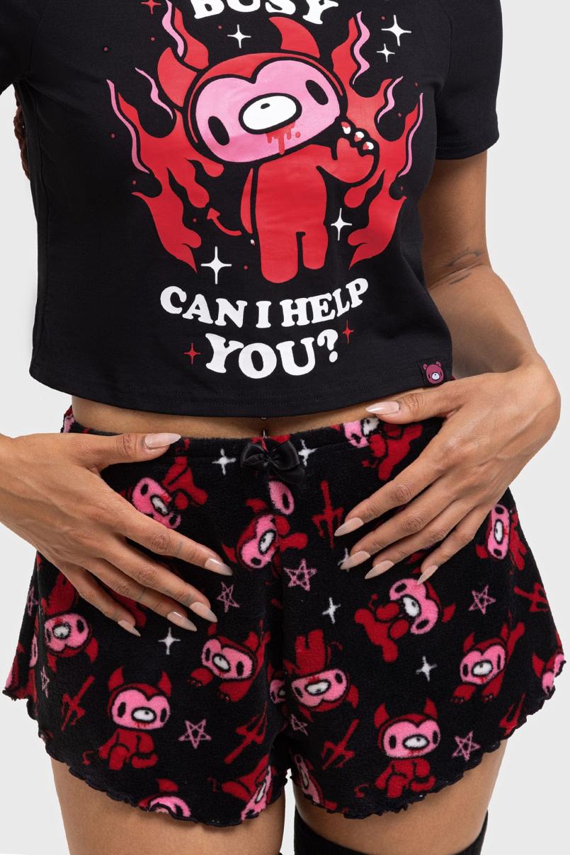 Women Shorts | Killstar Gloomy Horns Lounge Shorts