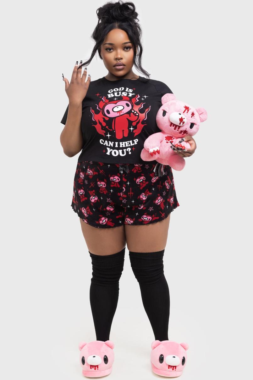 Women Shorts | Killstar Gloomy Horns Lounge Shorts