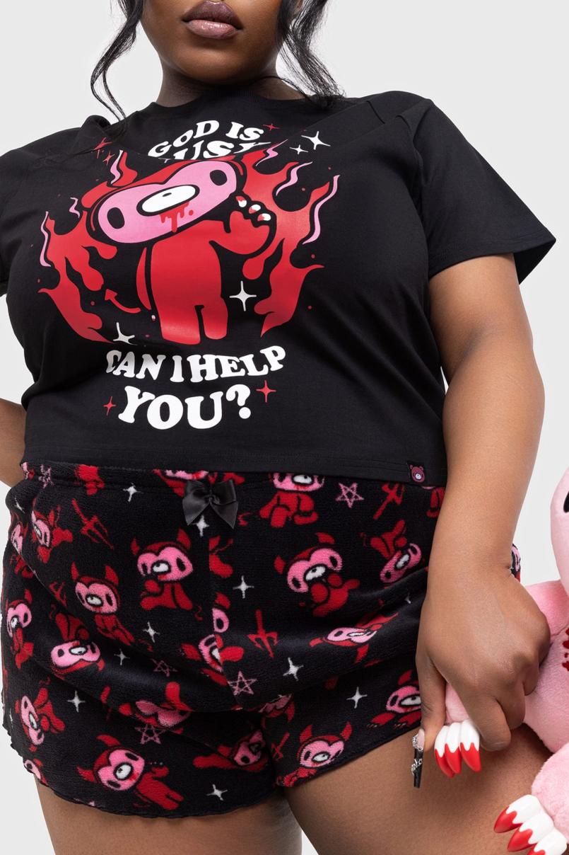 Women Shorts | Killstar Gloomy Horns Lounge Shorts