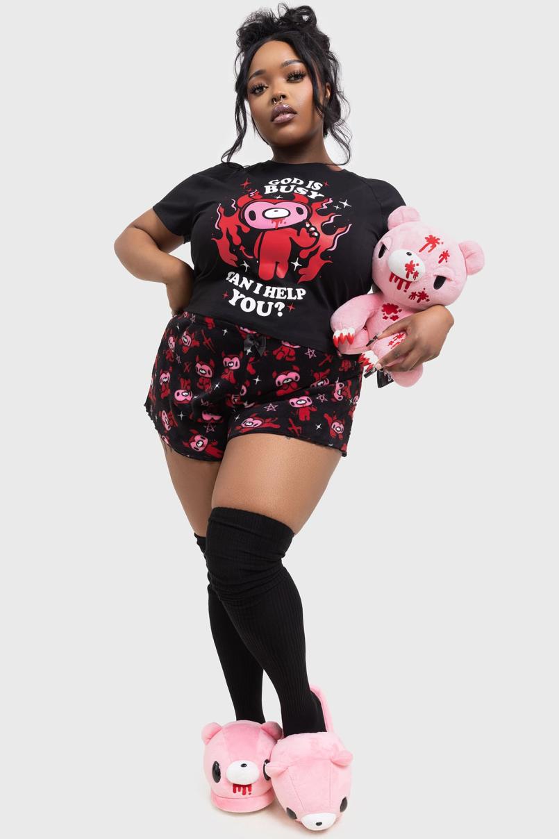 Women Shorts | Killstar Gloomy Horns Lounge Shorts