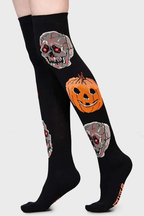Women Socks &amp; Tights | Killstar Morbid Over Knee Socks