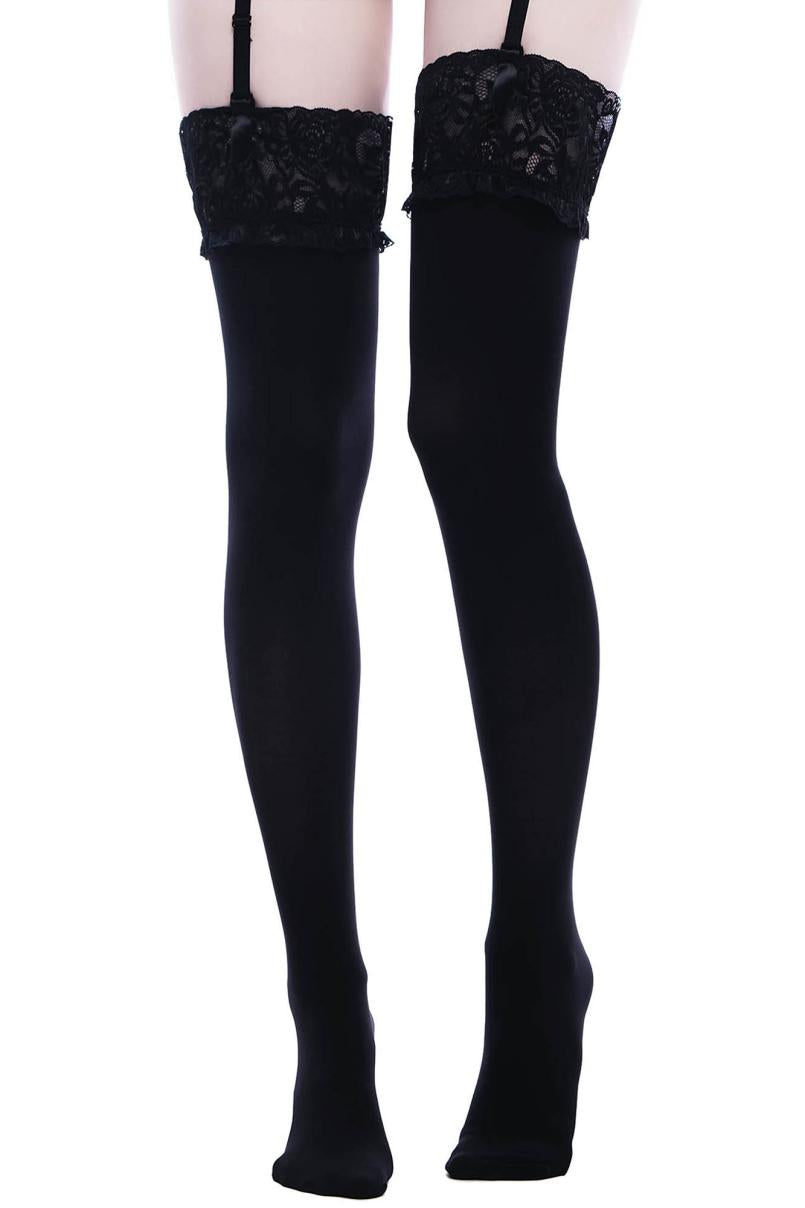 Women Socks &amp; Tights | Killstar Stop Staring Thigh High Socks
